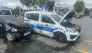 Sakarya'da polis aracı ile otomobil çarpıştı: 2'si polis 5 kişi yaralandı