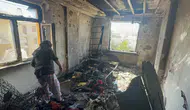 Aksaray'da 2 yaşındaki çocuk çakmakla oynayıp evi yaktı