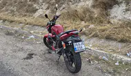 Eskişehir'de motosiklet kazası : Tekerleği kilitlenen sürücü yaralandı