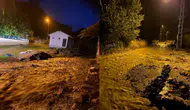 Erzincan'da sağanak taşkına sebep oldu