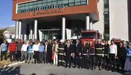 Bitlis Valiliği'nde yangın tatbikatı yapıldı