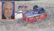 Kayseri'de şarampole devrilen traktörün sürücüsü öldü
