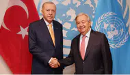 Cumhurbaşkanı Erdoğan, BM Genel Sekreteri ile bir araya geldi