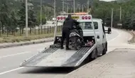Burdur'da plakasız motosikletin şase ve motor numarasının kazındığı tespit edildi
