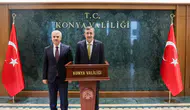 Cumhurbaşkanı Yardımcısı Cevdet Yılmaz Konya'da Valiliği ziyaret etti