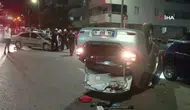 Şanlıurfa’da iki otomobil çarpıştı : Polis memuru yaralandı