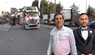 Eskişehir’de düğünde şaşırtan sürpriz : Gelin ve damada 7 tırlı konvoy