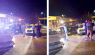 Tekirdağ'da polisten kaçan sürücü polis aracına çarparak yakalandı