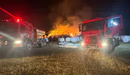 Karabük'te 3 bin balya ot yanarak küle döndü