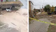 Nevşehir'de sel dehşeti : Köprü altında sıkışan araçtaki vatandaşlar cam kırılarak kurtarıldı
