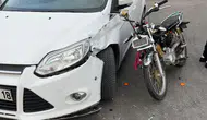 Osmaniye’de motosiklet ile otomobil çarpıştı : Sürücü yaralandı