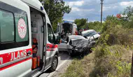 Tosya’da kamyonet ile otomobil kafa kafaya çarpıştı : 4 yaralı
