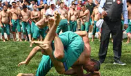 Bertiz Boyalı Kısa Şalvar Güreş Festivali'nde başpehlivan belli oldu