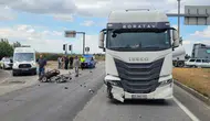 Manisa Salihli'de tır ile sepetli motosiklet çarpıştı: 1 ölü