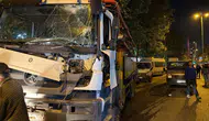 El frenini çekmeyi unuttuğu iddia edildi! Beton pompası 7 araca çarptı