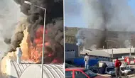 Hatay'da Mobilya Fabrikasında Korkutan Yangın