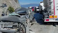 Mudurnu-Nallıhan yolunda feci kaza : Pikap sürücüsü hayatını kaybetti !