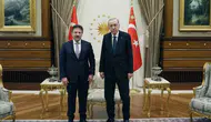 (TESK) Genel Başkanı Mehmet Yiğiner’i Cumhurbaşkanlığı Külliyesi'nde kabul edildi