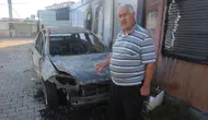 Hatay'da konteyner kentte otomobil yandı : Sahibi hırsızlık girişimi olduğunu iddia etti