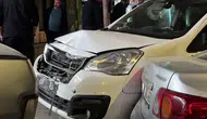 Erzurum’da direksiyonu kilitlenen otomobil 2 araca çarptı: 1 yaralı