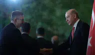 Cumhurbaşkanı Erdoğan Cumhurbaşkanlığı Külliyesi'nde Tebrikleri Kabul Etti