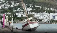 Bodrum'da Kuvvetli Fırtına ve Sağanak Etkili Oldu