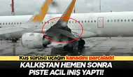 Kuş Sürüsüne Çarpan Yolcu Uçağı Acil İniş Yaptı