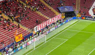 Galatasaray taraftarı Filistin halkını unutmadı