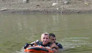 Bursa İtfaiyesinden Demirtaş Barajı'nda Can Yakan Tatbikat