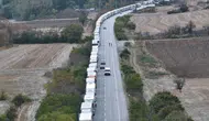 Hamzabeyli Sınır Kapısı'nda TIR Kuyruğu 27 Kilometreye Ulaştı