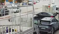 Kırşehir'de Motosiklet ve Otomobil Çarpıştı: Kaza Anı Kamerada