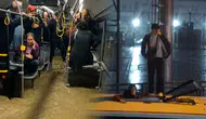 Sarıyer Ayazağa'da Sel Felaketi: Otobüs ve Araçlar Mahsur Kaldı
