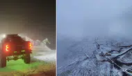 Erzurum Palandöken'de sezonun ilk kar yağışı gerçekleşti