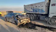 Konya'da kamyon ile otomobil çarpıştı: 1 kişi yaralandı