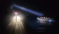 Aydın Açıklarında Lastik Bot Dolusu Göçmen Yakalandı