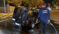 Kayseri'de Seyir Halindeki Otomobil Alevlere Teslim Oldu