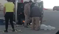 Sivrihisar'da otomobil minibüsle çarpıştı: 5 kişi yaralandı