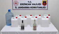 Erzincan'da sahte içki operasyonu : 40 litre etil alkol ve 15 litre sahte rakı ele geçirildi