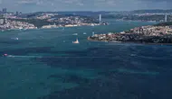 İstanbul boğazı yağışlar sonrası sular turkuaza büründü