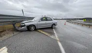Samsun-Çorum Karayolunda Trafik Kazası: Bariyerlere Çarptı