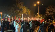 Çanakkale'de 29 Ekim Cumhuriyet Bayramı Fener Alayı Coşkusu