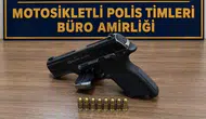 Hatay'da motosiklette ruhsatsız tabanca yakalandı : 1 şüpheli tutuklandı