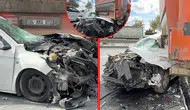 Arnavutköy'de Zincirleme Kaza: Otomobil Hurdaya Döndü