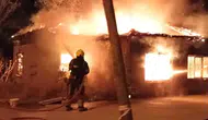 Balıkesir Burhaniye'deki Zeytinyağı İşletmesinde Yangın Çıktı