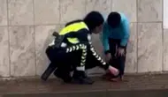 Bursa İnegöl'de Kadın Polis Memurundan Örnek Davranış