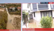 Şile'de Şiddetli Yağış Hayatı Felç Etti: Dere Taştı, Araçlar Sular Altında Kaldı