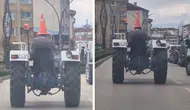 Bolu'da trafikte şoke eden görüntü