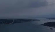 İstanbul'da Sağanak Yağış Öncesi Boğaz'da Çarpıcı Görüntüler