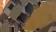 Bayrampaşa'da Kentsel Dönüşüm Yıkımı Sırasında Bina Askıda Kaldı