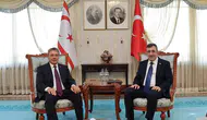 Cumhurbaşkanı Yardımcısı Yılmaz, KKTC Başbakanı Üstel ile Bir Araya Geldi